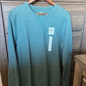 Sonoma Long-Sleeve Thermal Tee in Teal Green